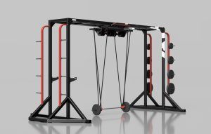 Fitnessgerät – zwei Fitnessgeräte in einem! Trainingsgerät für das Muskeltraining. Fitnessgeraet-HAWK-300x191