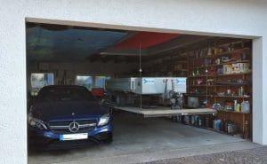 Garagenaufzug Hebe-Vorrichtung für eine Transportplattform