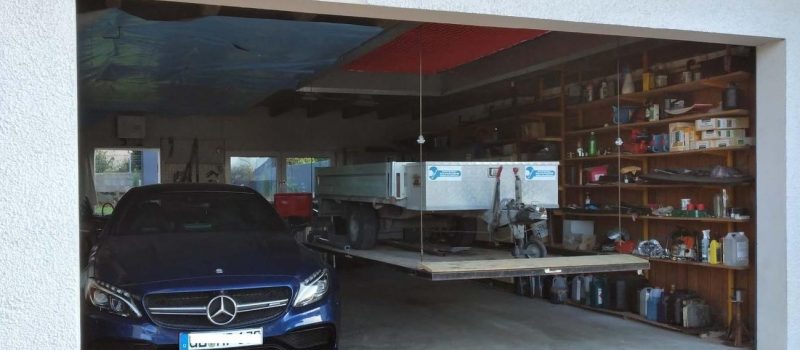 Garagenaufzug Hebe-Vorrichtung für eine Transportplattform