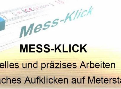 Mess-Klick Meterstab Messhilfe